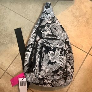 Vera Bradley Sling Backpack Satchel Bedford Blooms NWT
